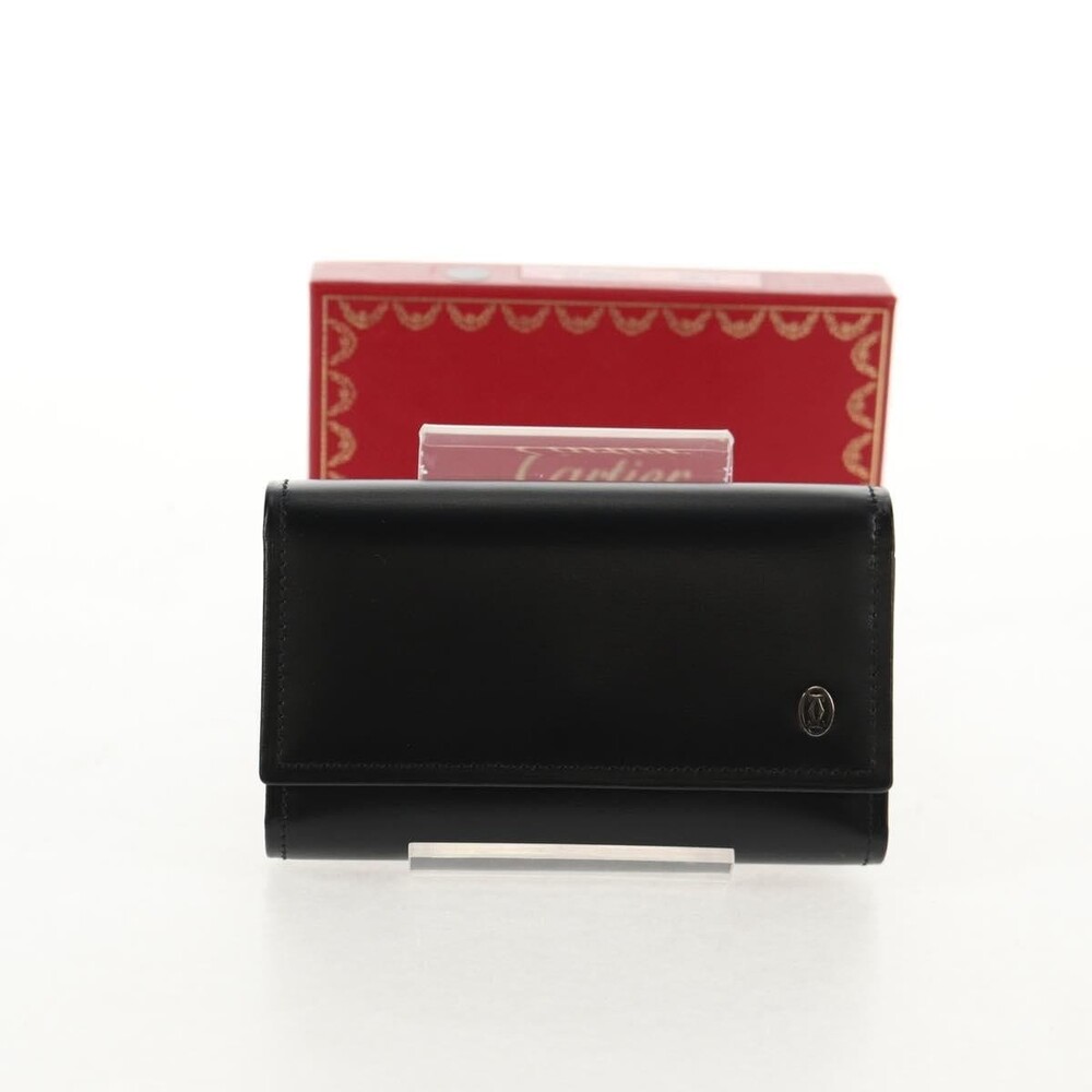 Cartier Leather Pasha Key Case Black